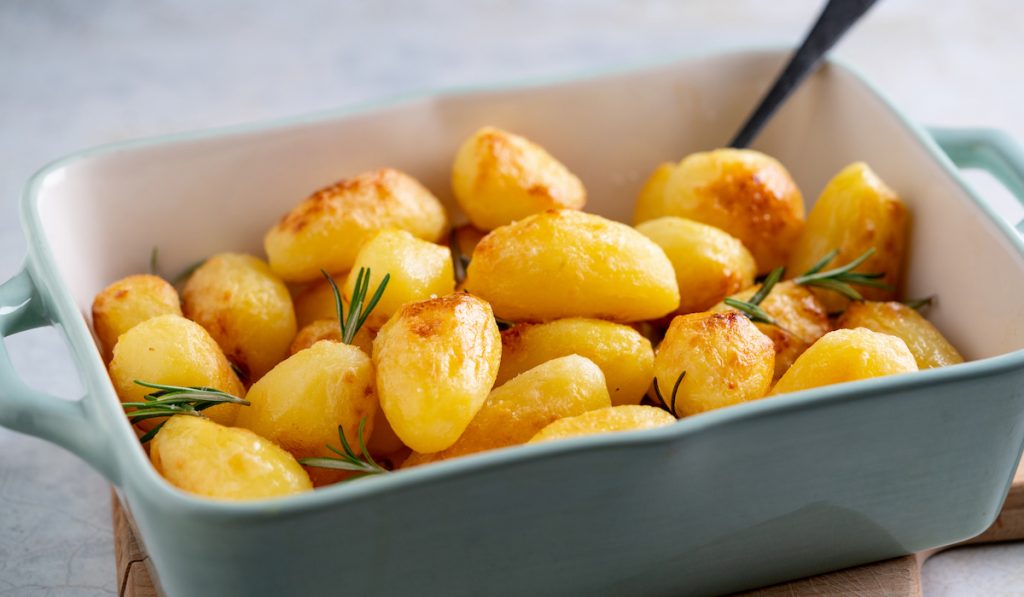 roasted young potatoes